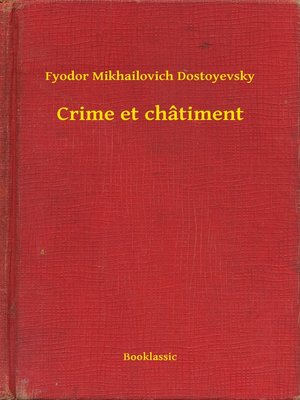 cover image of Crime et châtiment